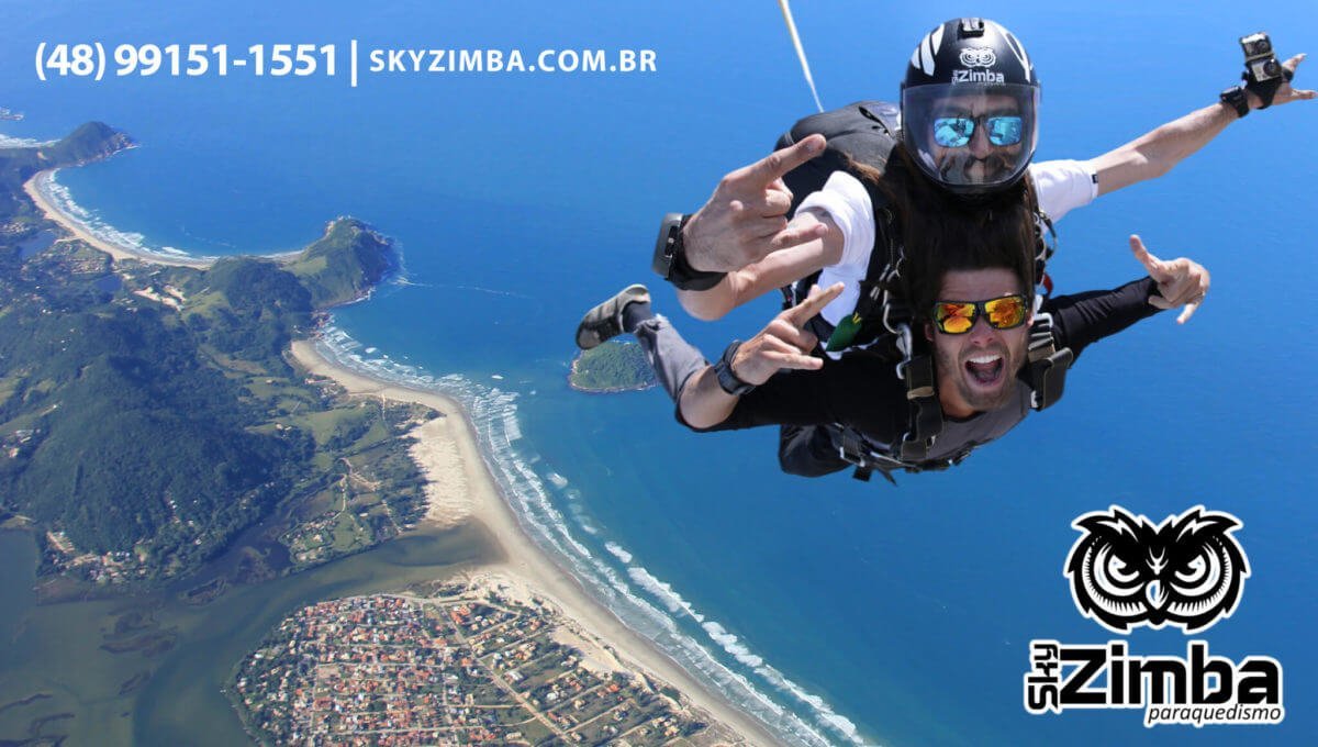 SkyZimba Paraquedismo | Saltos Duplos na Praia do Rosa | Curso AFF